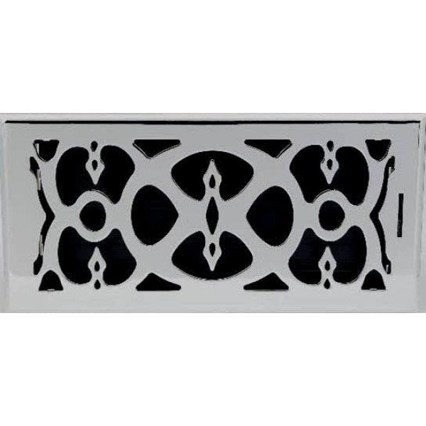 Chrome Victorian Floor Vent 150x350mm