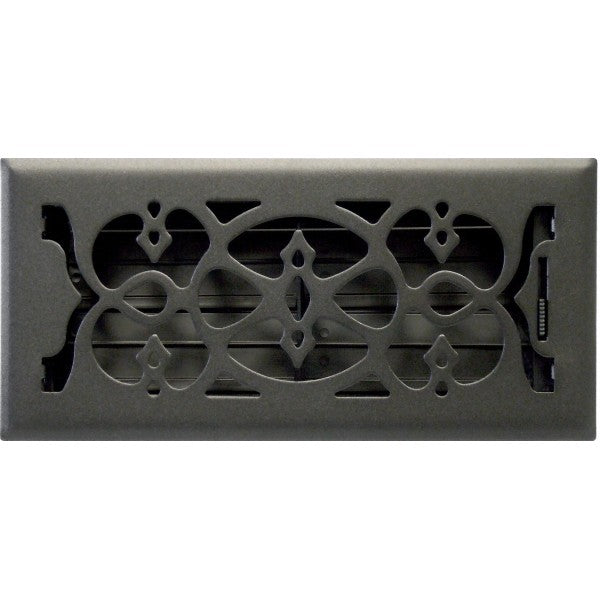 Matte Black Victorian Floor Vent 150x350mm