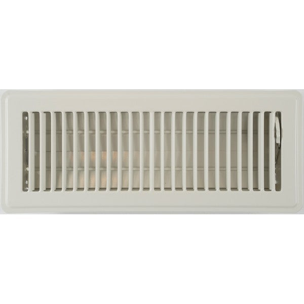 Cream Louvered Floor Vent 100x300mm